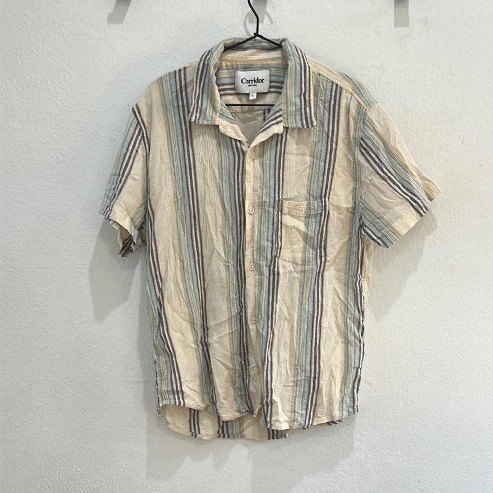 Corridor Men's Striped Camp Shirt